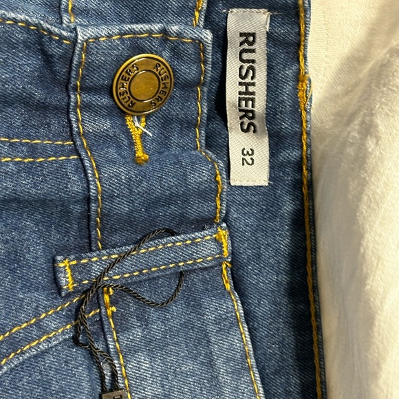 Rushers Jeans straight cut with distress on front size 32 - Picture 7 of 7